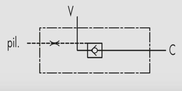 VBL/3 - VÁLVULAS DE RETENCIÓN PILOTO SIMPLE, ALTO PILOTO - Imagen 2